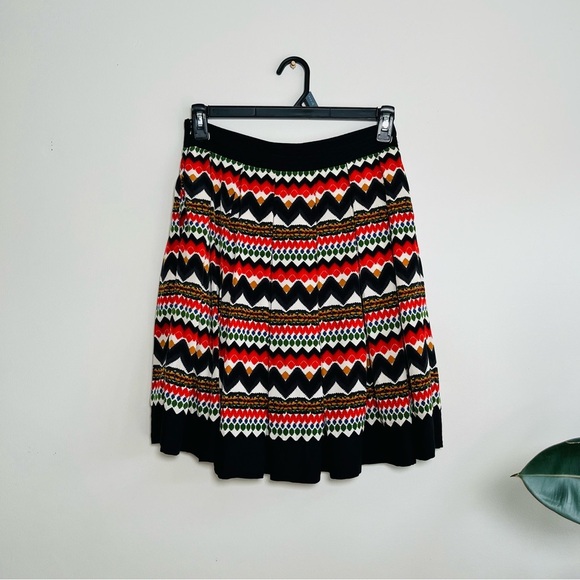 Anthropologie FEI Denpasar multicolor printed pleated lined skirt - Picture 4 of 6